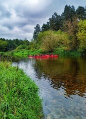 River with kayak