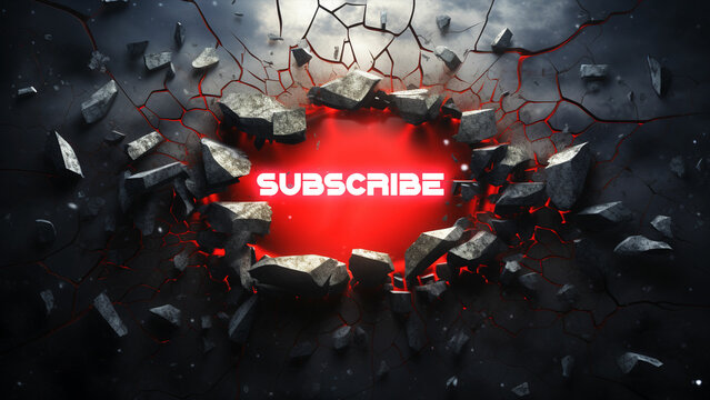 Subscribe_Banner_Stone-Effect-Red