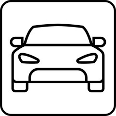 car icon vector button