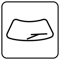 Nanoceramic car glass for detailing vector icon