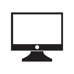 monitor logo icon. monitor icon vector design.