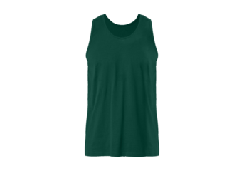 Men's Regular-Fit T-shirt, Undershirts, Athletes Tank Shirt Front Forest Green