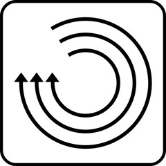 Car rotary polisher vector icon