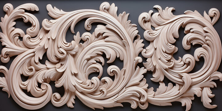 Chisel carving intricate details on marble created, Wood carving patterns sketched on paper created,