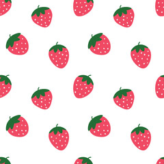 Strawberry seamless pattern.