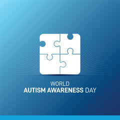 World Autism Awareness Day. Autism Awareness Day Creative concept. Autism Awareness background vector illustration. 
