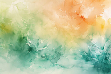 An aquarelle reverie capturing the essence of renewal in spring - obrazy, fototapety, plakaty