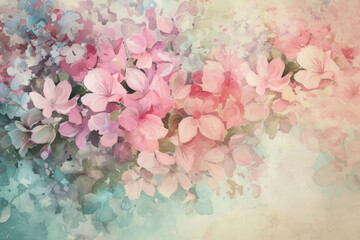 The pastel symphony of spring with this watercolor masterpiece