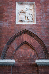 Facade decorations, Siena, Italy