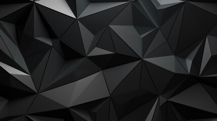 Shadowed Polygons on Dark Background. Multifaceted polygons casting shadows, creating a 3D effect on a dark surface.