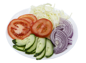 salad on transparent background