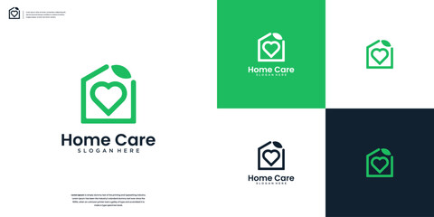 Minimalist beauty home care logo design