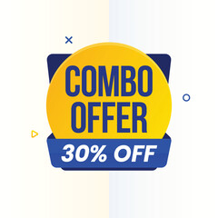 Combo offer up to 30 percent off label design