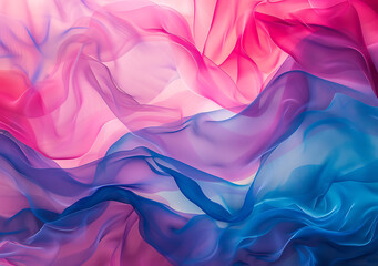 bright blue, white and red abstract background, in the style of realistic landscapes with soft edges, neon color palette, light red and dark navy, soft and rounded forms, abstraction-création, layered