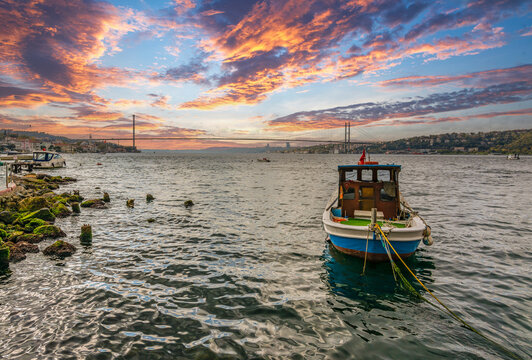 Cengelkoy coast view in Istanbul. Istanbul is populer tourisy destination in Turkey.