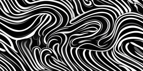 Obraz premium Abstract seamless pattern background, black and white.
