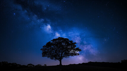 tree at night