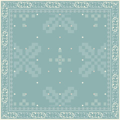 Traditional seamless pattern fabric design