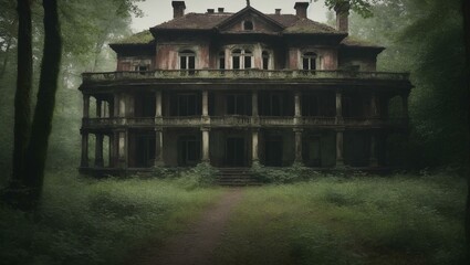 scary house in the woods
