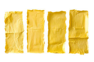 set of yellow papers