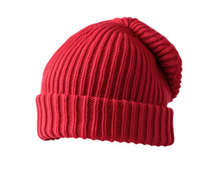 red knitted hat