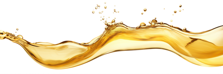 Golden lager beer splashing, cut out