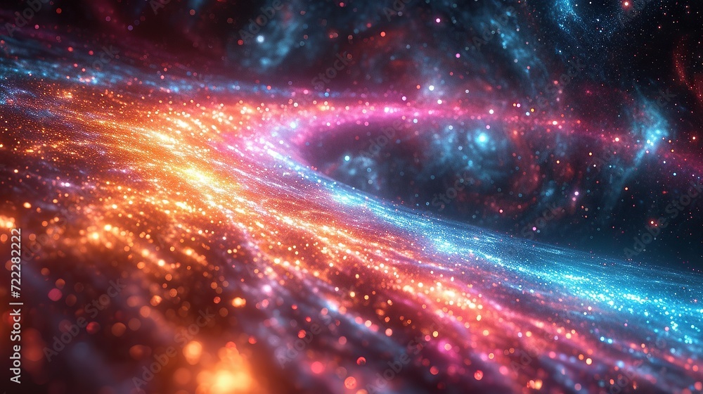 Poster hyper space speed multiverse abstract background