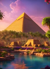 pyramids of giza - obrazy, fototapety, plakaty