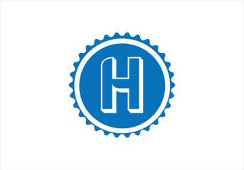 H Letter Initial Logo Design, Vector Template