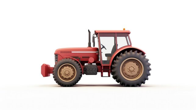 3D Simple Tractor icon