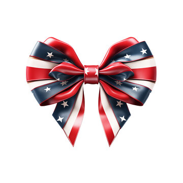 Festive Bow and Ribbon with transparent background. Png image transparent background