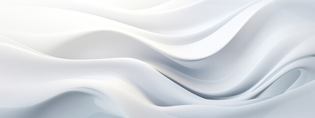 Soft waves from white to silver, sleek, graceful design.