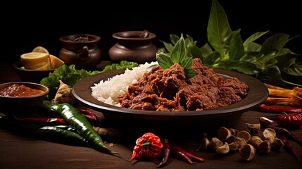 Savory Delights: A delicious plate of tender meat and fragrant rice