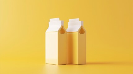 3d icon milk packaging