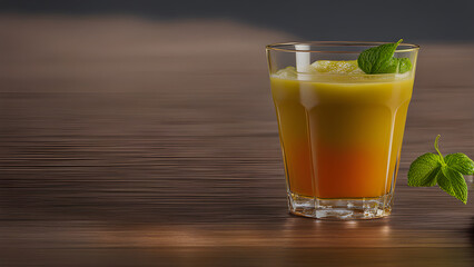 orange juice in a glass