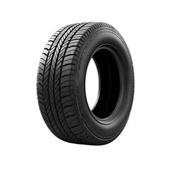 Tire isolated on transparent background, PNG.