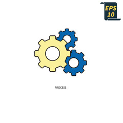process icons  symbol vector elements for infographic web