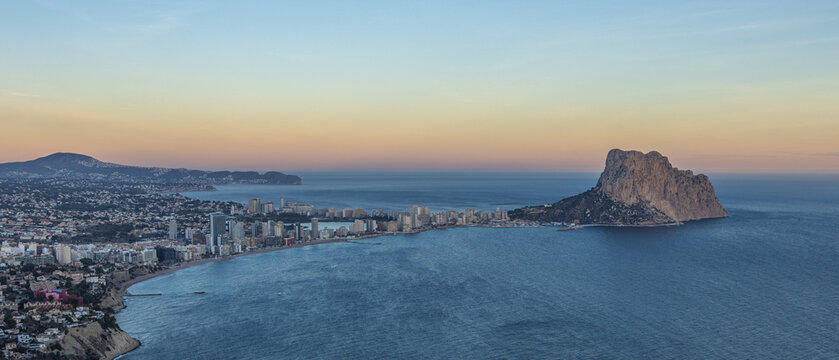 Calp, Spain - January 3 2024 "Beautiful coast of Spain during the winter"