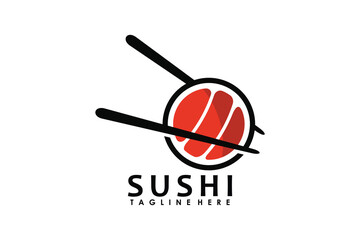 sushi logo design for japanese food restaurant