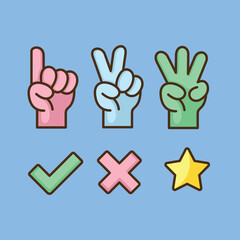 Voting Elections art for politics theme vector icon design art. Vote poll and promotion campaign