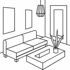 modern living room interior