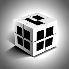 cube isolated on white background