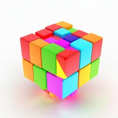 cube isolated on white background