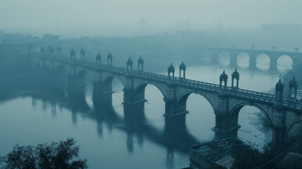 Fototapeta premium bridge over the river