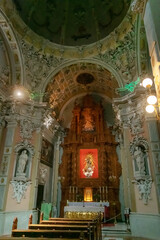 Fototapeta na wymiar Our Lady of the Assumption Parish Church, Biar, Alicante, Valencia, Spain, Europe.