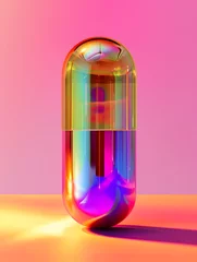 Foto op Aluminium capsule made of iridescent © Davy
