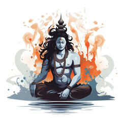 Shivratri, Lord Shiva, Indian God of Hindu for Maha Shivratri festival of India
