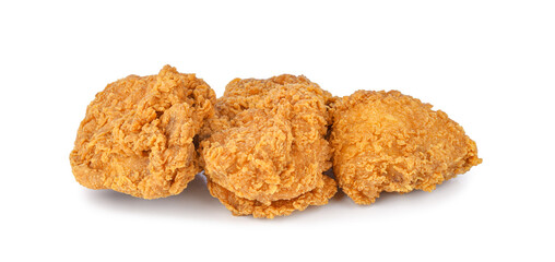 Fried chicken isolated on transparent background. PNG