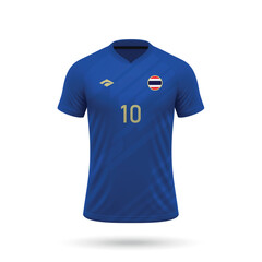 3d realistic soccer jersey Thailand national team