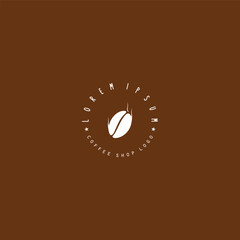 Coffee logo vector design isolated on background. 